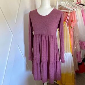 Target Wild Fable dress long sleeves size L, dusty pink